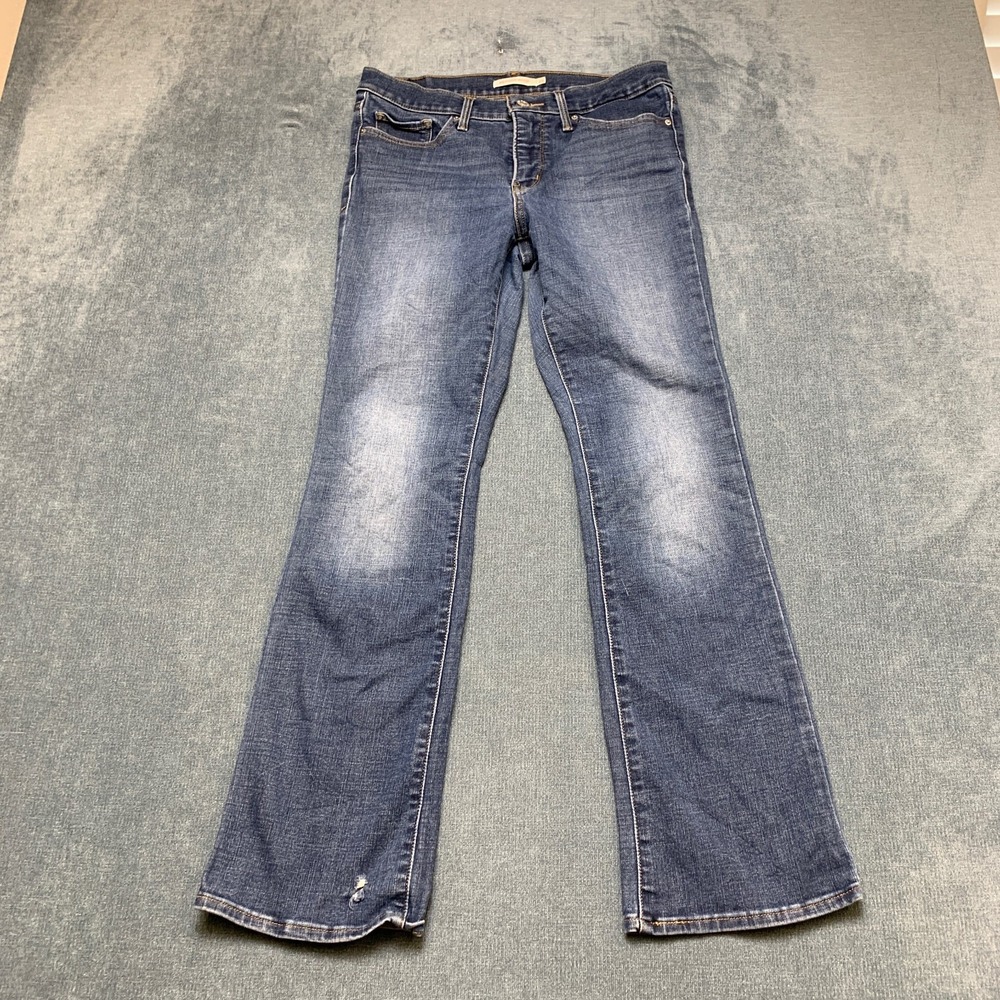 Levi's 315 Shaping Bootcut Jeans Womens 29x32 Blue Denim Faded Red Tab 5 Pockets